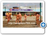 Playa nudista de Vera, zona de juegos y chiringuito nudista